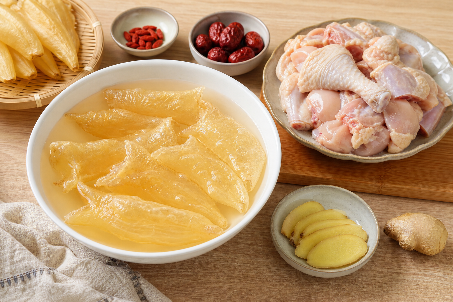 花胶炖鸡汤怎么做?食材处理、火候控制与去腥方法